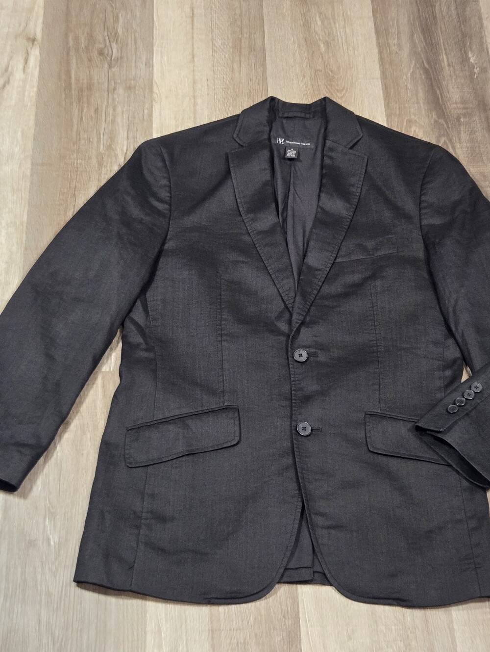 I-N-C Mens Linen Blend Blazer Size S International Concepts